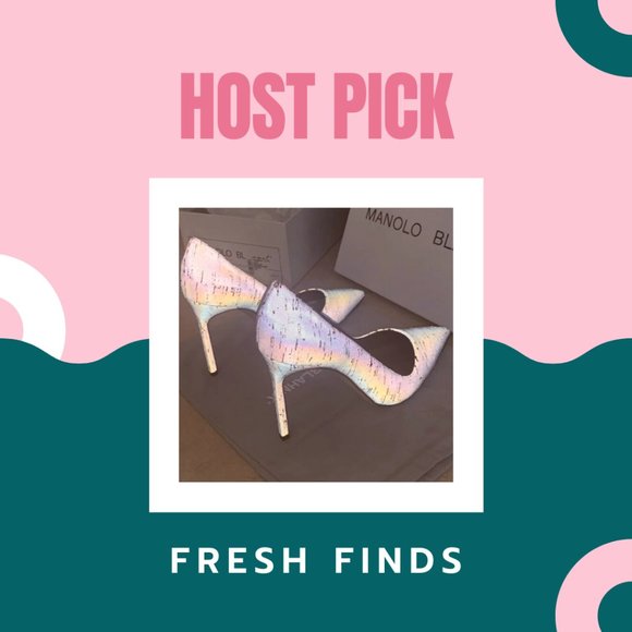Manolo Blahnik Shoes - Iridescent Rare Manolo Blahnik Heels Size 8.5